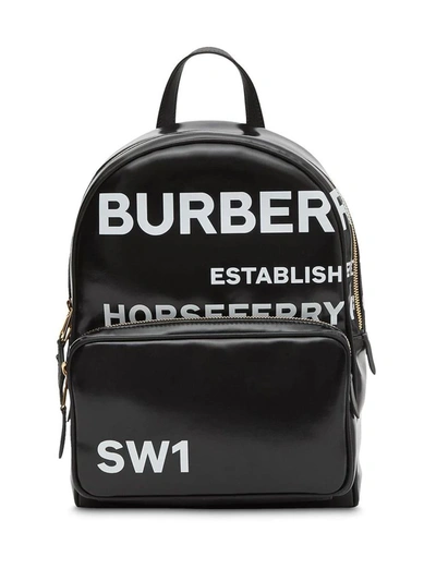 Shop Burberry Women's Black Leather Backpack