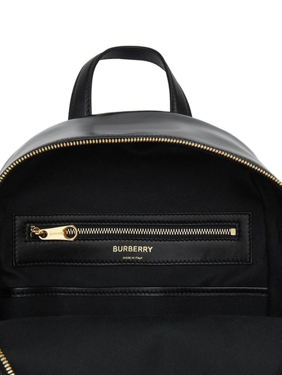 Shop Burberry Women's Black Leather Backpack