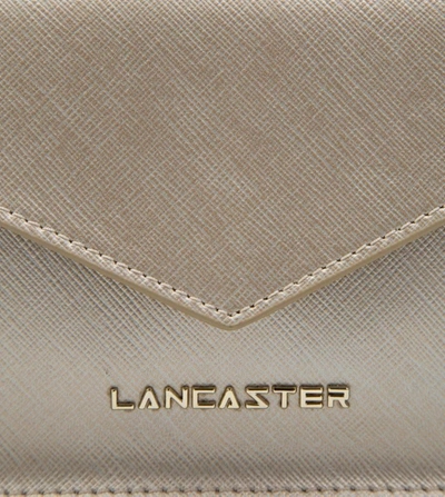 Shop Lancaster Paris Women's Silver Leather Shoulder Bag