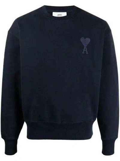 Shop Ami Alexandre Mattiussi Men's Black Other Materials Sweatshirt