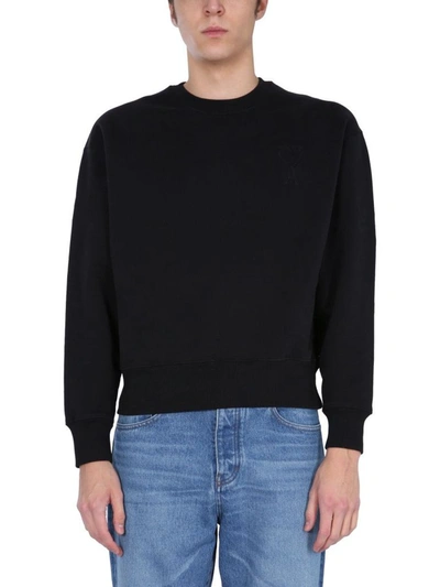Shop Ami Alexandre Mattiussi Men's Black Other Materials Sweatshirt
