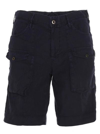 Shop Incotex Men's Blue Other Materials Shorts