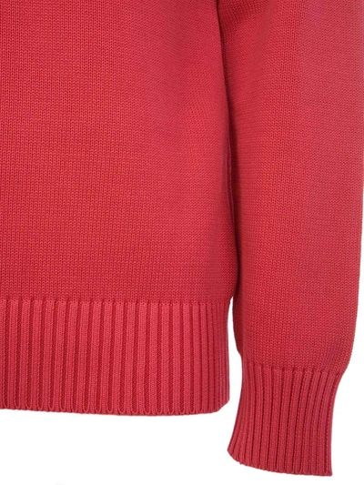 Shop Aspesi Men's Red Cotton Sweater