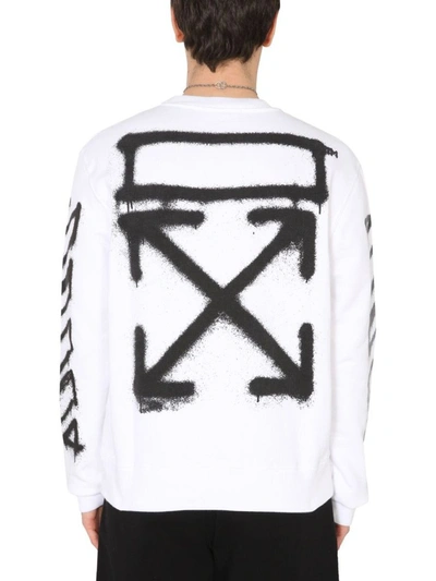 Shop Off-white Men's White Cotton Sweatshirt