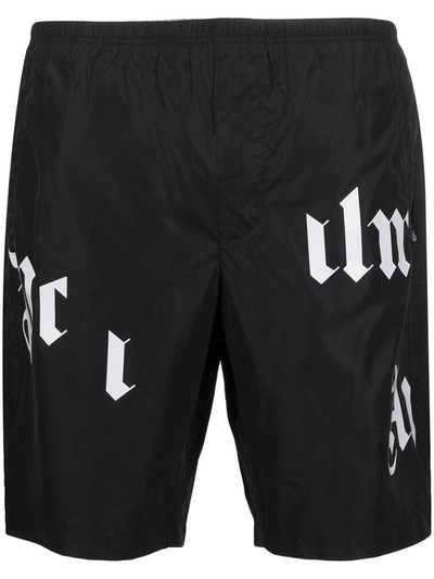 Shop Palm Angels Men's Black Polyester Trunks