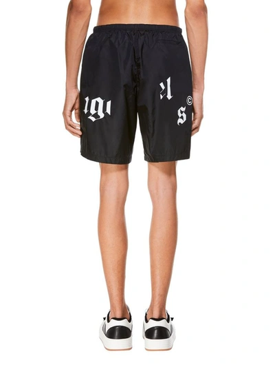 Shop Palm Angels Men's Black Polyester Trunks