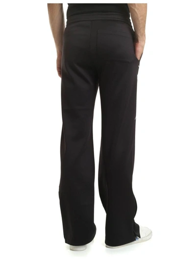 Shop Valentino Men's Black Polyamide Pants