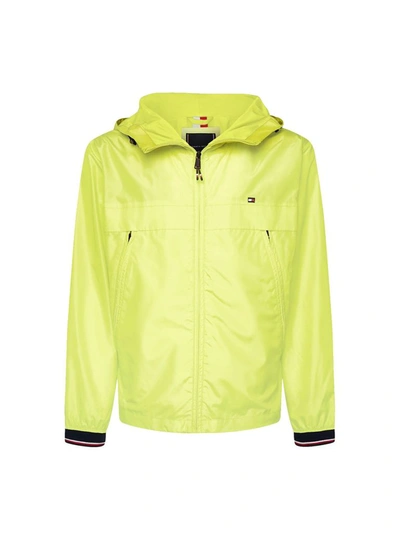 Shop Tommy Hilfiger Men's Yellow Polyester Outerwear Jacket