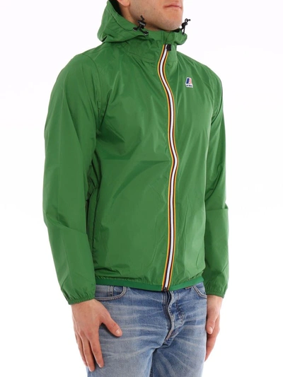 Shop K-way Men's Green Polyester Outerwear Jacket