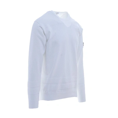 Shop Stone Island Men's White Cotton Sweater