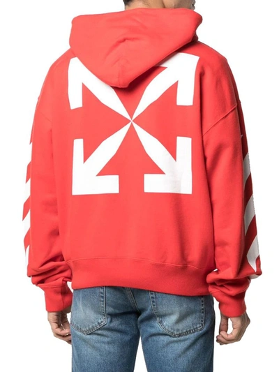 Shop Off-white Men's Red Cotton Sweatshirt