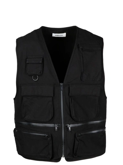 Shop Ambush Men's Black Cotton Vest