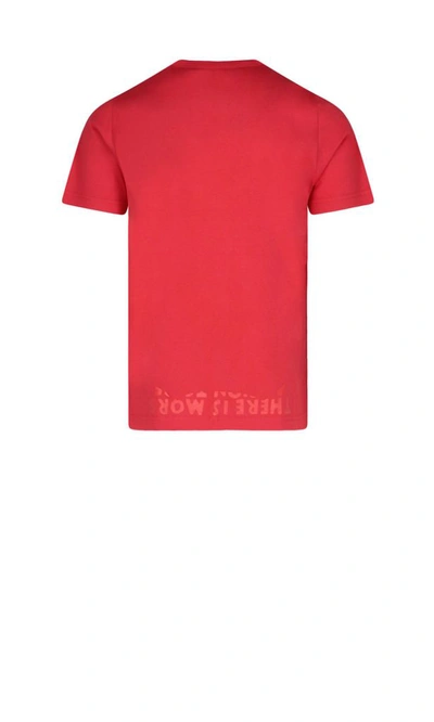 Shop Maison Margiela Men's Red Cotton T-shirt