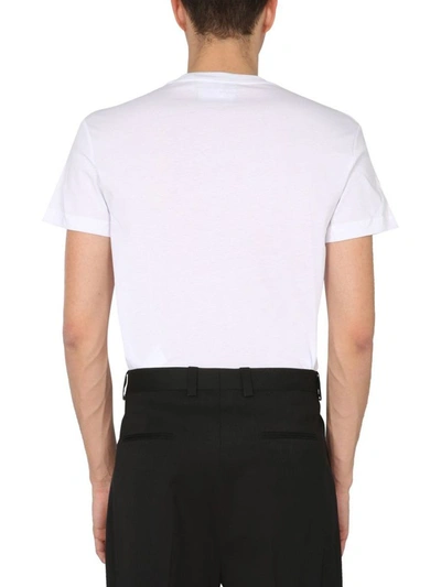 Shop Versace Jeans Men's White Cotton T-shirt