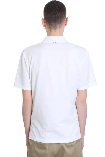 Shop Thom Browne Men's White Cotton Polo Shirt