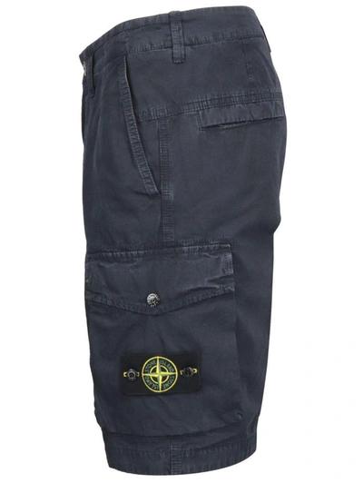 Shop Stone Island Men's Blue Other Materials Shorts