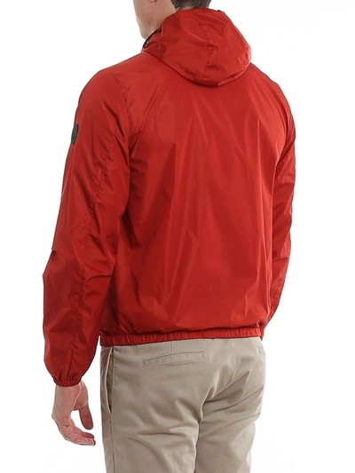 Shop Fay Men's Red Polyamide Outerwear Jacket