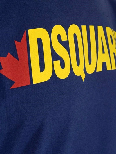 Shop Dsquared2 Men's Blue T-shirt