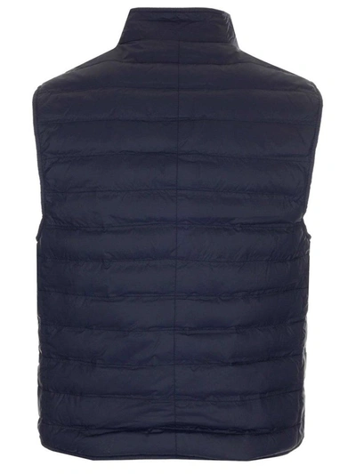 Shop Brunello Cucinelli Men's Blue Polyamide Vest