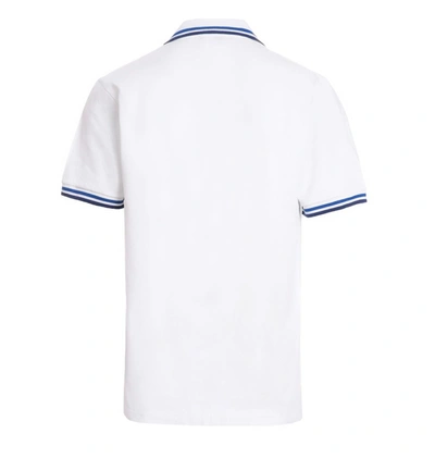 Shop Etro Men's White Cotton Polo Shirt