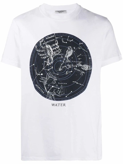 Shop Valentino Men's White Cotton T-shirt