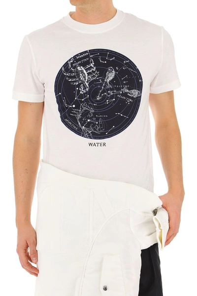 Shop Valentino Men's White Cotton T-shirt