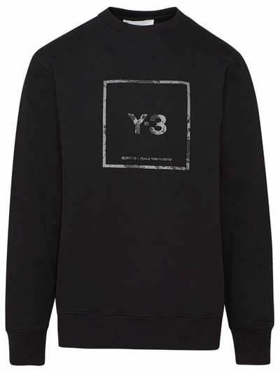 Shop Adidas Y-3 Yohji Yamamoto Men's Black Cotton Sweatshirt