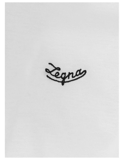 Shop Ermenegildo Zegna Men's White Other Materials T-shirt