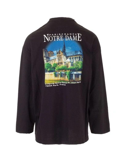 Balenciaga Sacre Coeur Long Sleeved T-shirt In Black | ModeSens