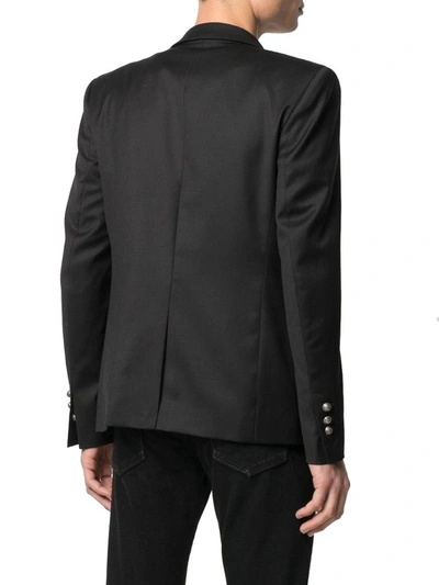 Shop Balmain Men's Black Wool Blazer