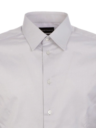 Shop Emporio Armani Men's White Cotton Shirt