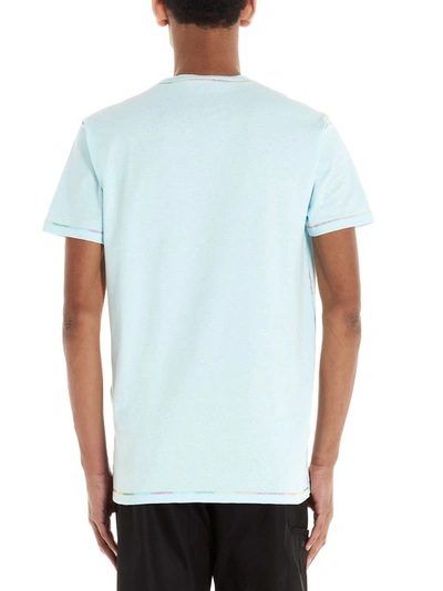 Shop Lanvin Men's Light Blue Cotton T-shirt
