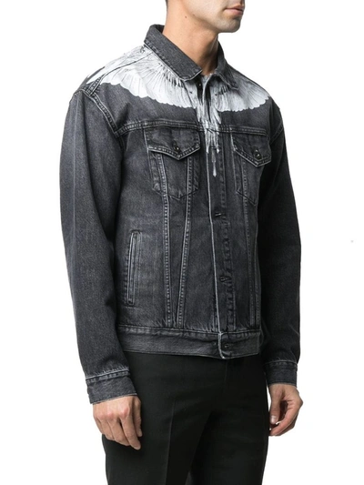 Shop Marcelo Burlon County Of Milan Marcelo Burlon Men's Grey Cotton Jacket
