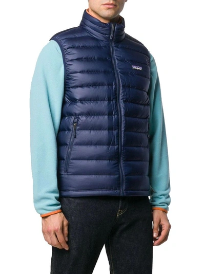 Shop Patagonia Men's Blue Polyester Vest
