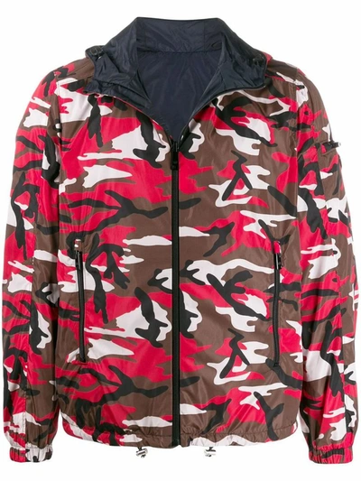 Shop Prada Men's Multicolor Polyamide Outerwear Jacket