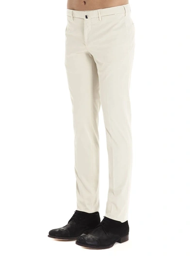 Shop Incotex Men's White Cotton Pants