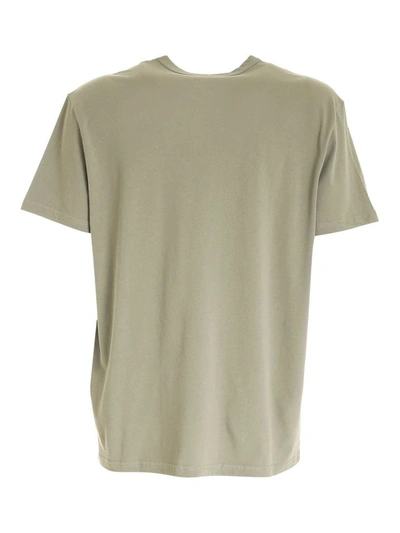 Shop Fay Men's Green Cotton T-shirt