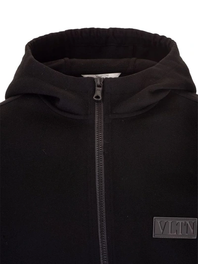 Shop Valentino Men's Black Other Materials Outerwear Jacket