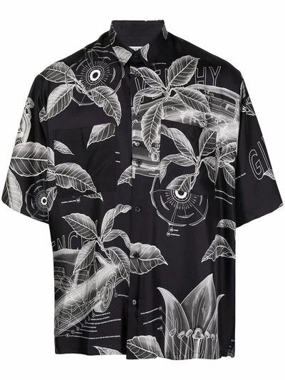 Shop Givenchy Men's Black Silk Shirt