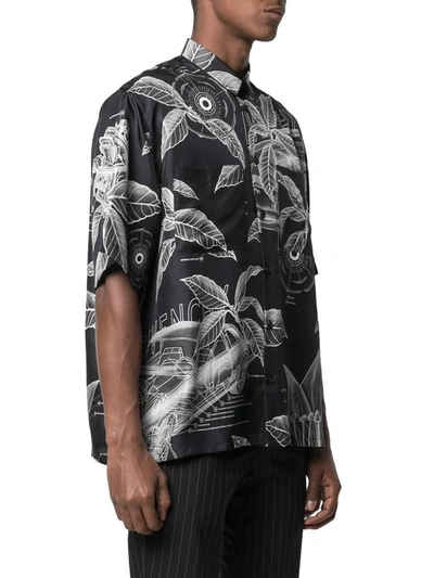 Shop Givenchy Men's Black Silk Shirt