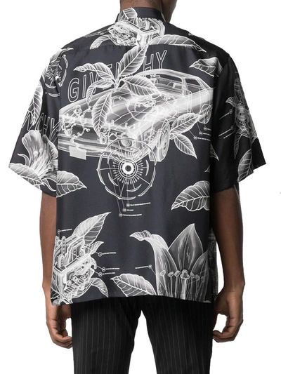 Shop Givenchy Men's Black Silk Shirt