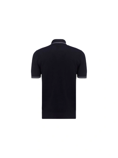 Shop Prada Men's Blue Other Materials Polo Shirt