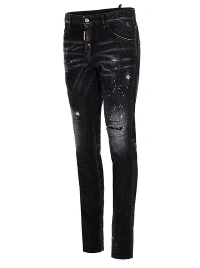 Shop Dsquared2 Men's Black Other Materials Jeans