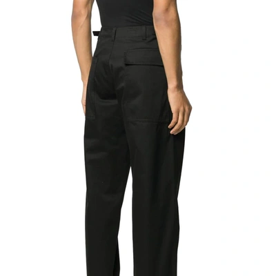 Shop Valentino Men's Black Cotton Pants