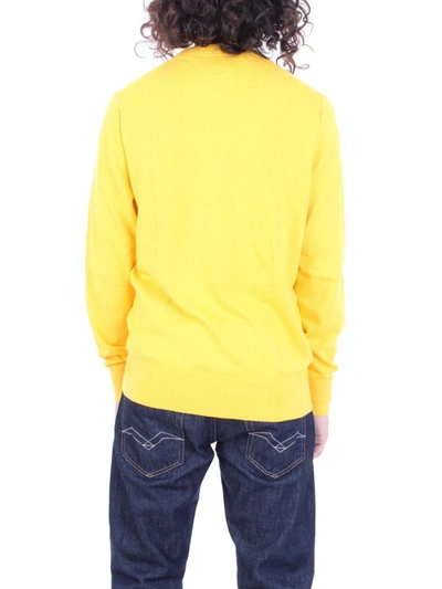 Shop Tommy Hilfiger Men's Yellow Cotton Sweater