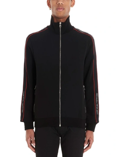 Shop Alexander Mcqueen Men's Black Viscose Sweatshirt