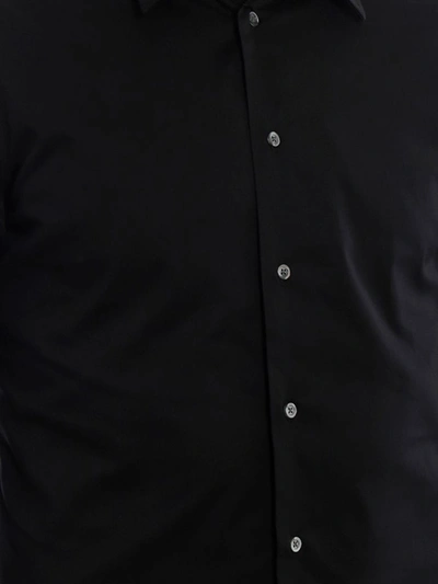 Shop Emporio Armani Men's Black Cotton Shirt