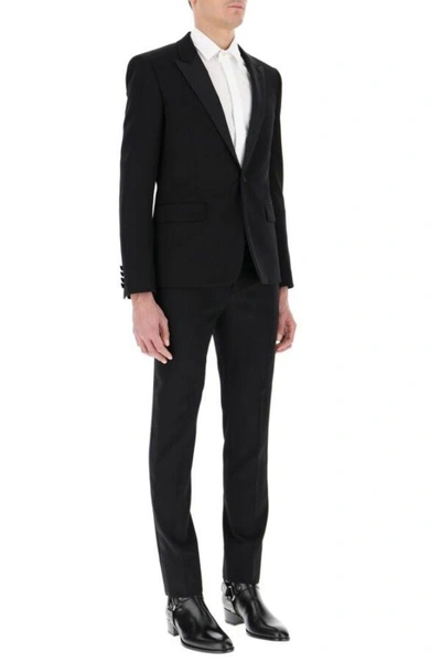 Shop Saint Laurent Men's Black Wool Suit