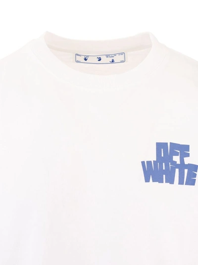 Shop Off-white Men's White Other Materials T-shirt