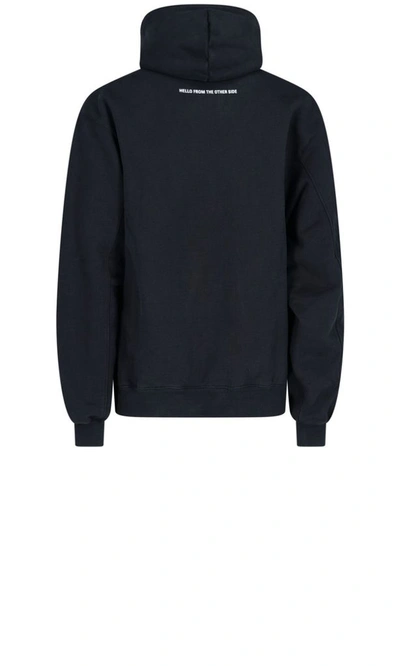Shop Balenciaga Men's Black Cotton Sweatshirt